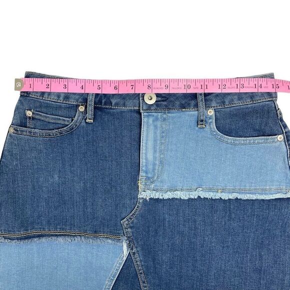 American Rag Juniors Denim Patchwork Mini Jean Skirt Juniors Size 3 NEW - Picture 6 of 7